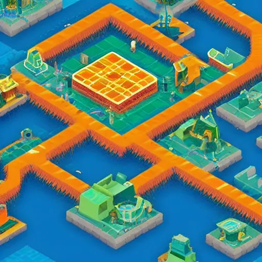 Image similar to solarpunk tribe in polytopia
