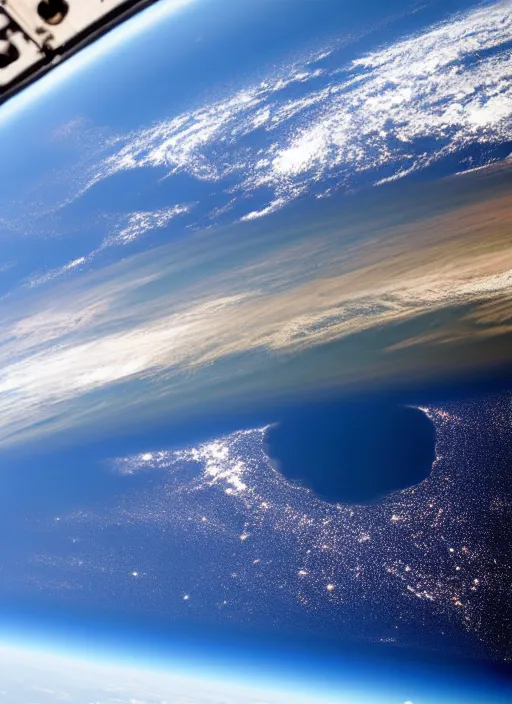 Image similar to earth seen from the space station