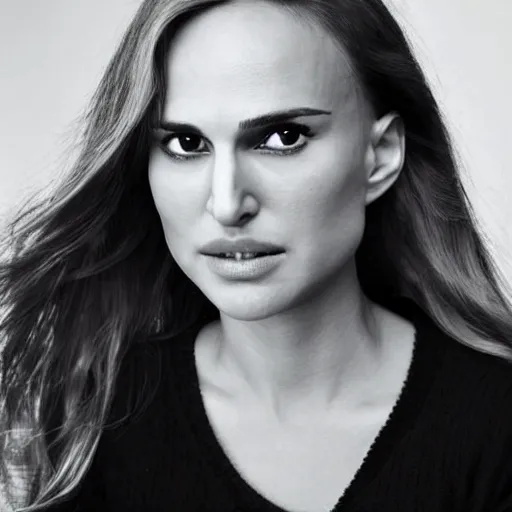 Prompt: face of Norwegian Natalie Portman