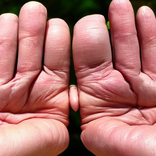 Image similar to a hand with 5 fingers, real hand