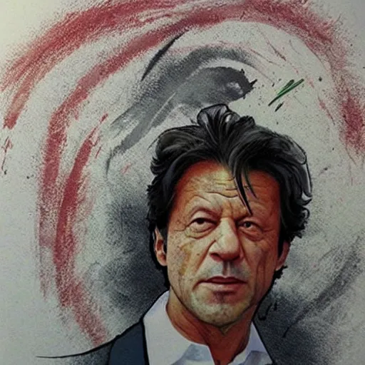 Image similar to imran khan, coffe art