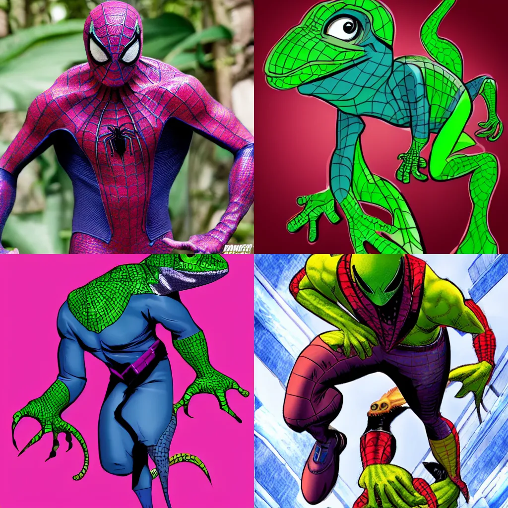 Prompt: Villain Chameleon from Spider-man