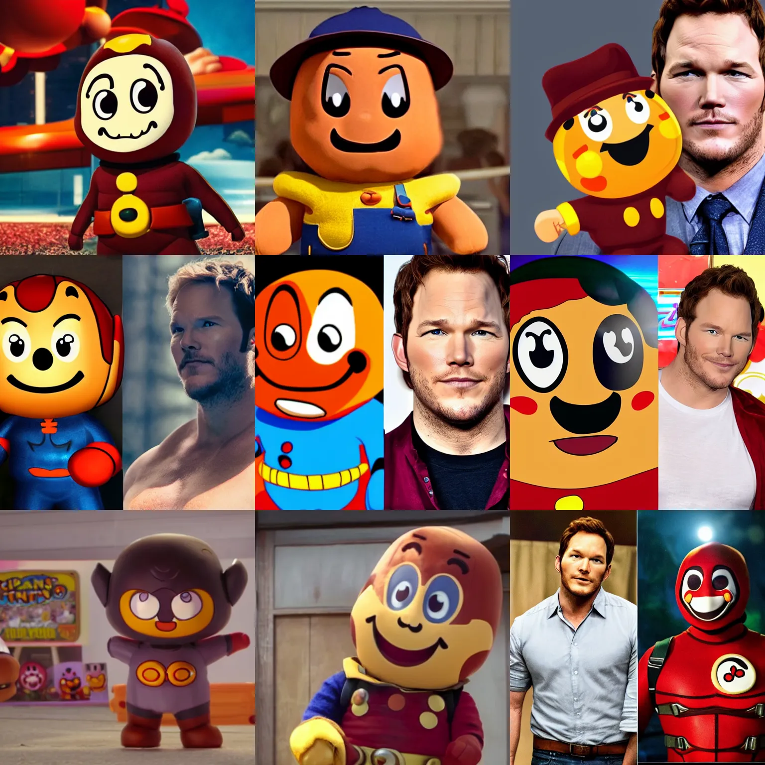 Prompt: chris pratt as anpanman