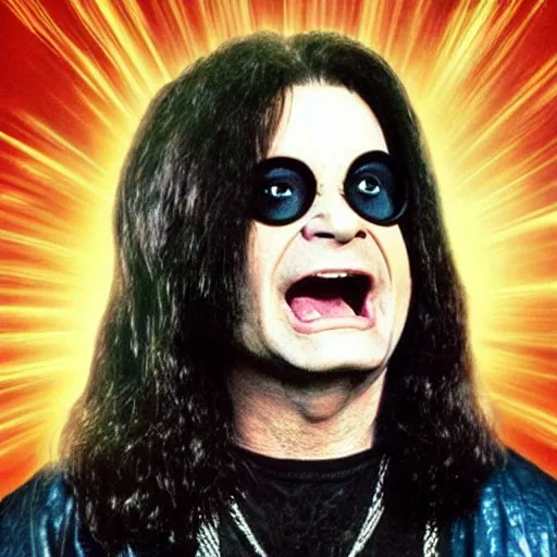 Image similar to Ozzy Osbourne as a Marvel Villian character,realistic,real photo