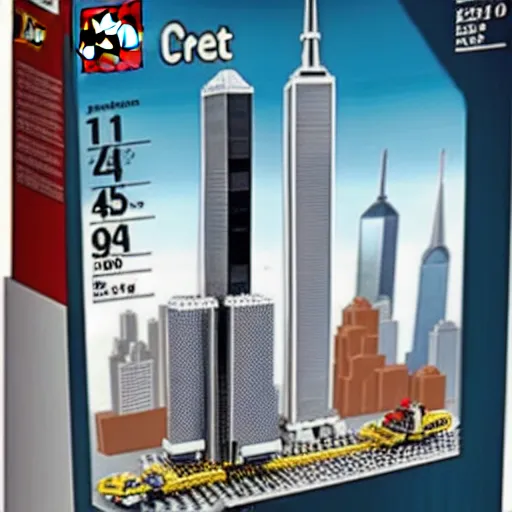 Image similar to world trade center lego set