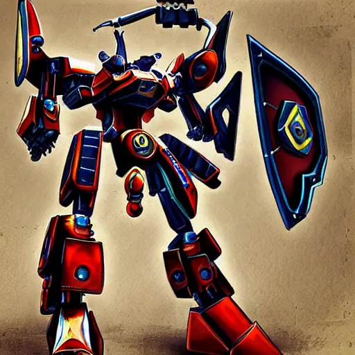 Image similar to perfect warrior mecha