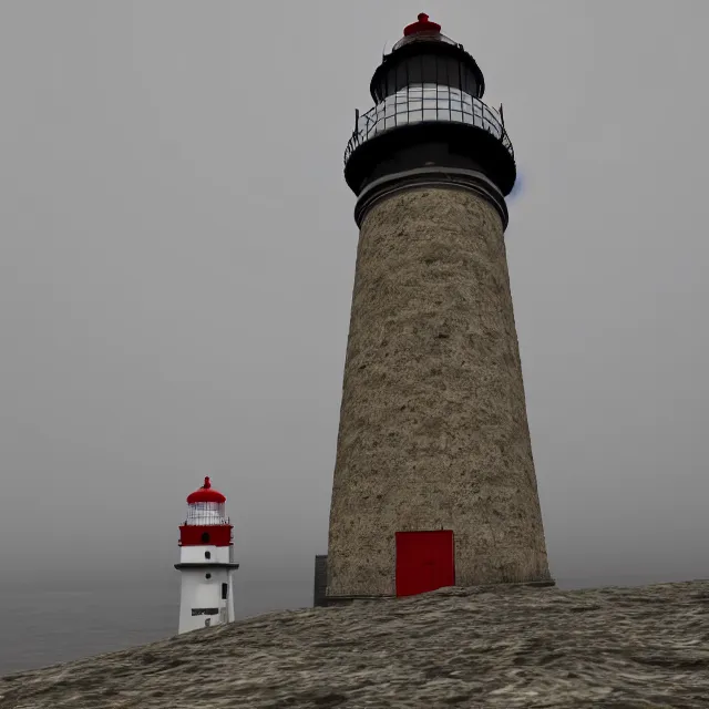 Image similar to a beautiful view of silent hill lighthouse, ultra detailed