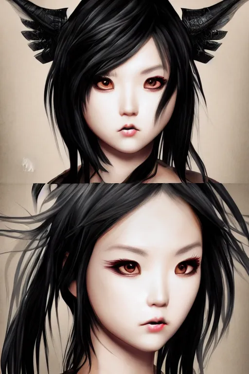 Image similar to Chun-Lil warrior, goth ninja, pretty face, ultra detailed, digital art, 8k ,character ,realistic, portrait, hyperrealistic