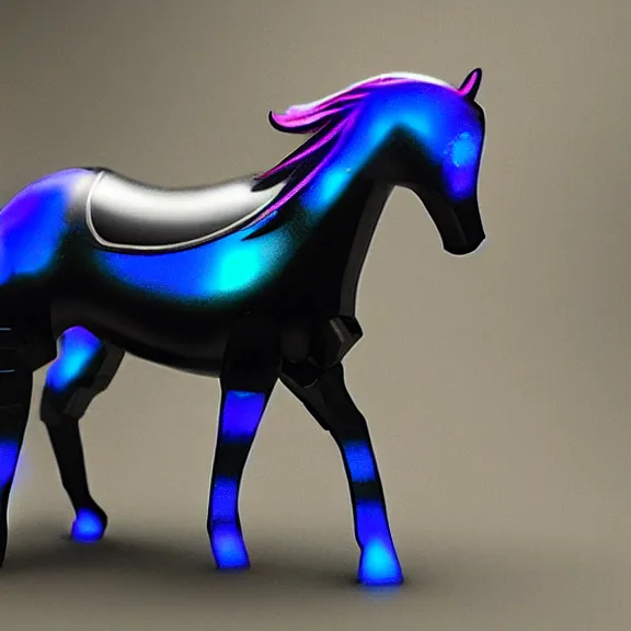 Image similar to RGB gaming horse manufactured by the company Razor