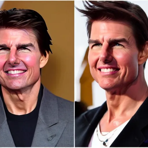 Image similar to tom cruise having a great time in ru pauls drag race