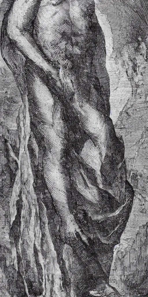 Image similar to ”Inferno as described by Dante, [realistic, detailed, epic]”