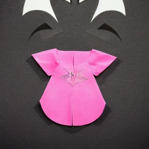 Image similar to photograph of batman wearing a pink dress