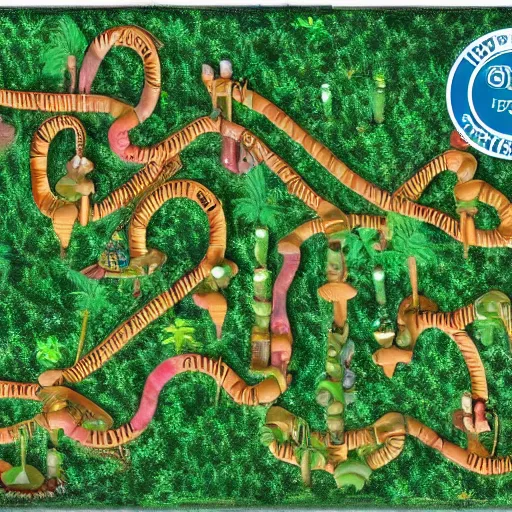 Image similar to a high quality photo of jungle maze schema, 8k, extremely detailed, photorealistic