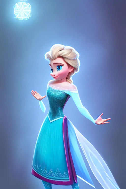 Image similar to elsa from frozen cosplaying as super mario, highly detailed, digital painting, artstation, concept art, smooth, sharp focus, elegant, illustration, unreal engine 5, 8 k, art by artgerm and greg rutkowski and edgar maxence