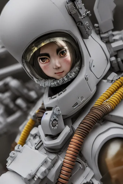 Image similar to Kodak portra 160, 8K, highly detailed, seinen manga 3/4 closeup portrait, eye contact, focus on anti-g flight suit, tilt shift background: famous french artist in moebius anime remake, aircraft carrier scene