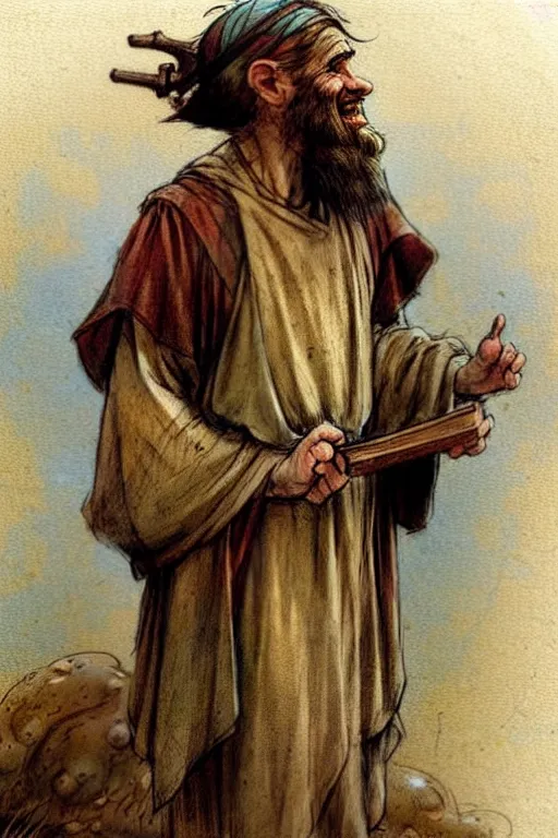 Prompt: (((((1950s bible character moses . muted colors.))))) by Jean-Baptiste Monge !!!!!!!!!!!!!!!!!!!!!!!!!!!