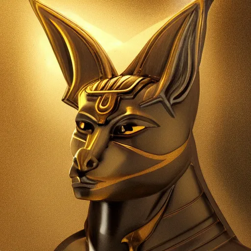 Prompt: egypt god, anubis, head, light circles, degital art, artstation, highly detailed, perfect lightning