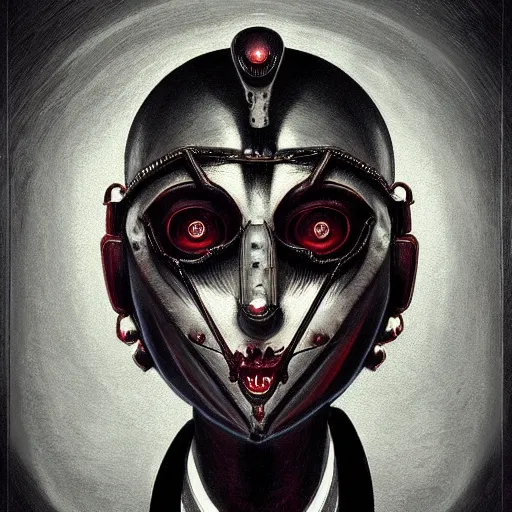 Image similar to symmetrical hyperrealistic modern art deco mysterious creepy maniacally horrific portrait from layers of fear highly detailed sharp focus in the style of bioshock and in the style of michaelhussar