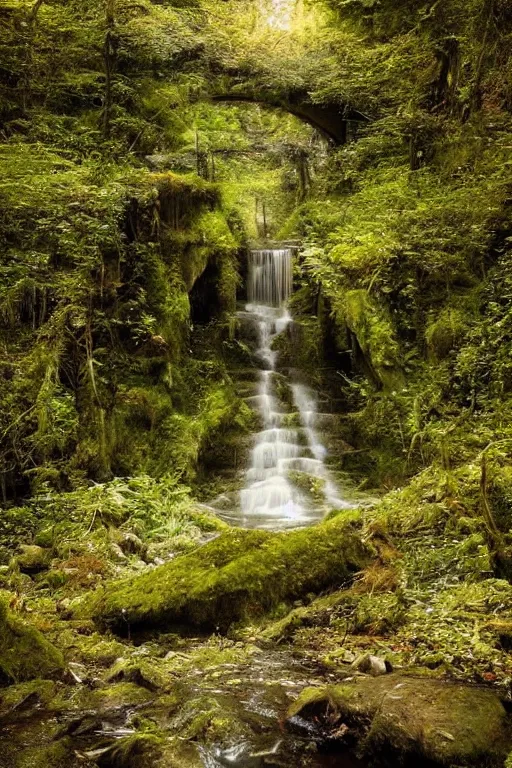 Image similar to photograph of beautiful hidden secret locations