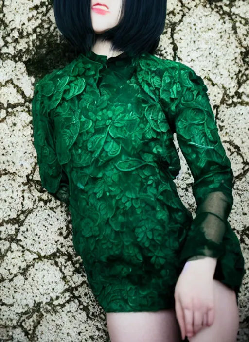 Image similar to A full portrait photo of tatsumaki, f/22, 35mm, 2700K, lighting, perfect faces, award winning photography.