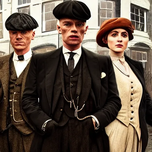 Prompt: An episode of Peaky Blinders as portrayed the cast of Friends