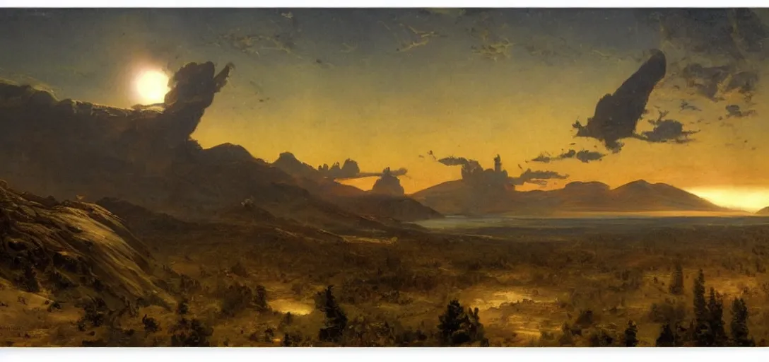 Image similar to The Galactic Empire by Frederic Edwin Church