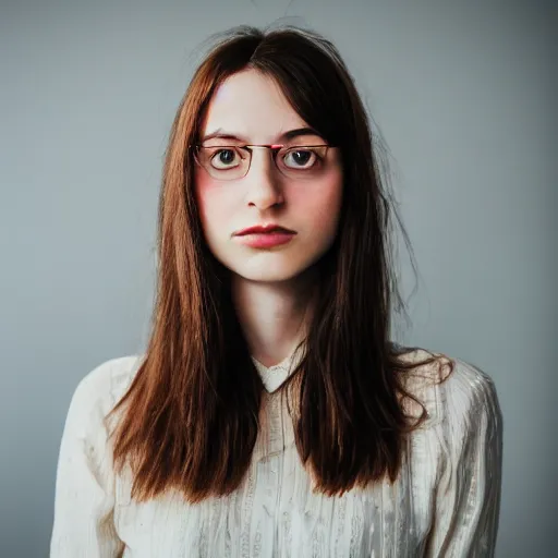 Prompt: dslr photo of daria morgendorffer, portrait photo, real photo, real camera, extreme detailed face and body, intricate details, high quality, sharp quality, enchanting lighting, 8 k