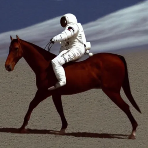 Prompt: A photo of an astronaut riding a horse