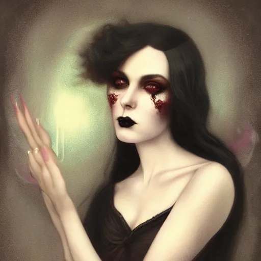 a photograph of a beautiful gothic instagram model by | Stable ...