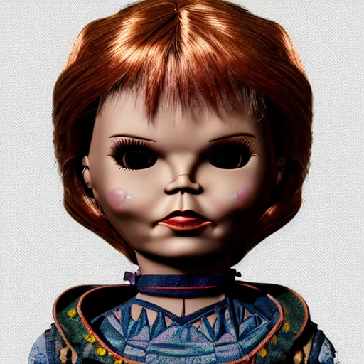 Prompt: anabelle doll, fiction, pop art, stability, intricate, elegant, 8 k, uhd, justify, artstation, concept art, matte, sharp focus, illustration, consistent, highly detailed object content, proportional object content