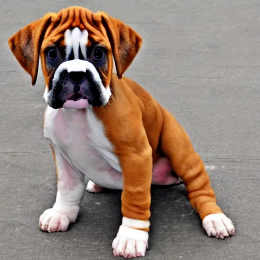 Prompt: boxer puppy hd