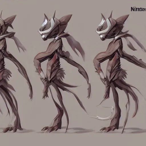 Image similar to Nintendo like creature concept art for Nintendo, long boi