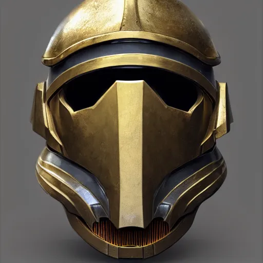 Prompt: realistic crusader helm design inspired by star wars, epic scale, character concept art, face symmetry, intricate accurate details, artstation trending, octane render, cinematic color grading, soft light, rule of thirds, golden ratio, like a professional model, cinematic, 8 k, clear.