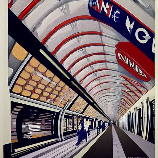 Prompt: London underground Tfl poster, detailed