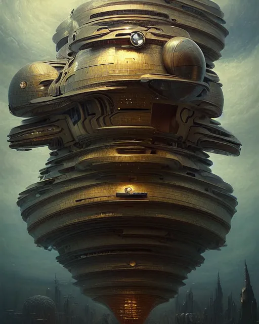 Prompt: a hyper - detailed 3 d render of dreambotmothership, surrealism!!!!! surreal concept art, lifelike, photorealistic, digital painting, aesthetic, smooth, sharp focus, artstation hd, by greg rutkowski, klimt and nixeu and ian sprigger and wlop and krenz cushart,