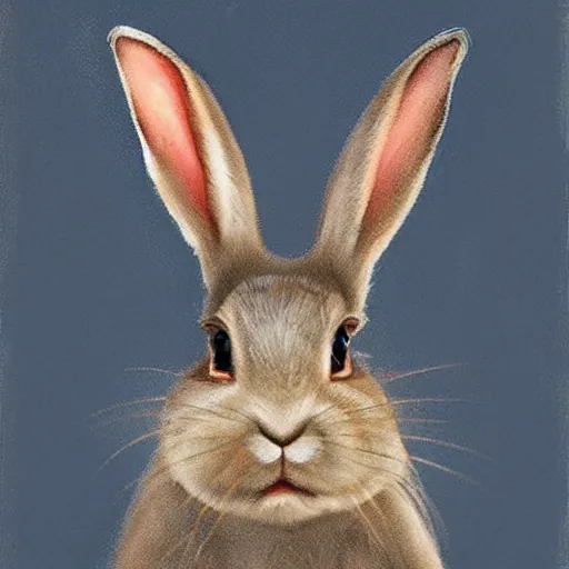 Image similar to a rabbit as a mafia gangster by James Gurney.