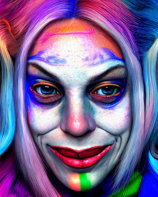 portrait ultra dimensional harley quinn entity, | Stable Diffusion ...