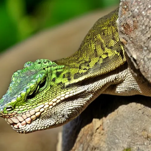 Image similar to lizard smiling