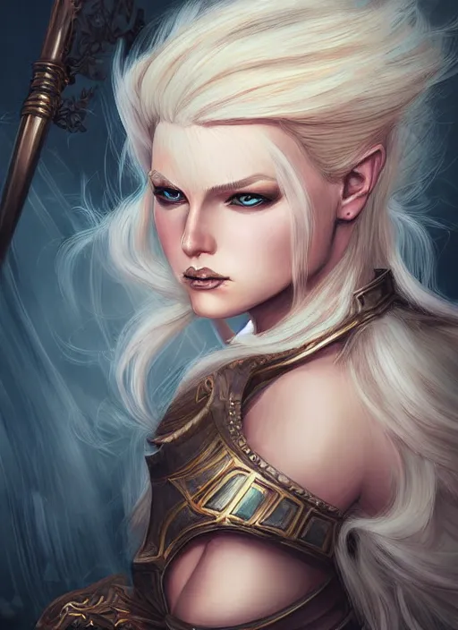 Image similar to blonde combat fairy venizian era, dark fantasy, extremely detailed, sharp focus, portrait, smooth, digital illustration, by rossdraws, frank franzzeta