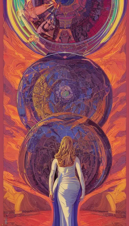 Image similar to the mystical oracle of ancient goddess venus, italian futurism, da vinci, dan mumford, josan gonzalez