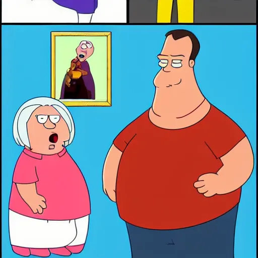 Image similar to family guy characters in real life