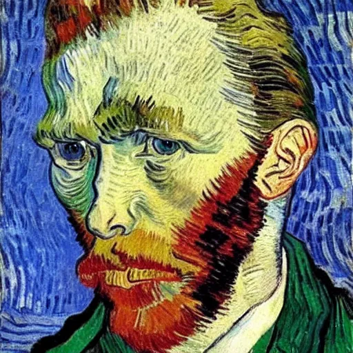 Image similar to tired man by van gogh