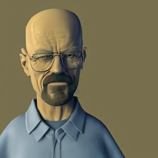 Image similar to walter white in blender rendering viewport