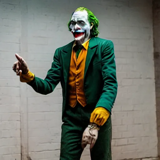 Image similar to film still of david cross as joker in the new Joker movie