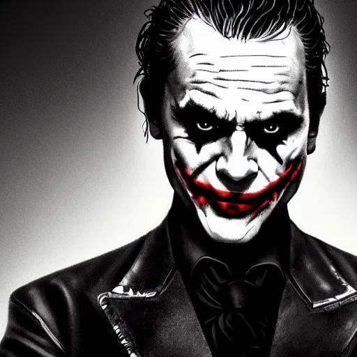 Image similar to The joker in Sons of anarchy very detail4K quality super realistic