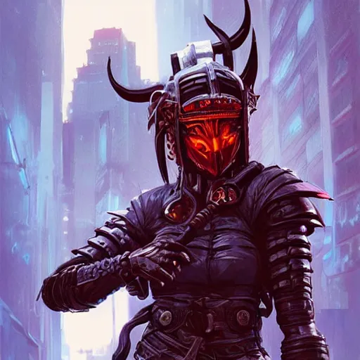 Image similar to cyberpunk viking helmet mask warrior goddess robot ninja fantasy, art gta 5 cover, official fanart behance hd artstation by jesper ejsing, by rhads, makoto shinkai and lois van baarle, ilya kuvshinov, ossdraws