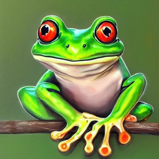 Image similar to cute frog portrait