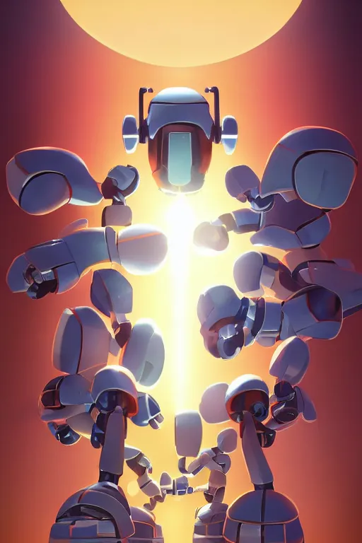 Image similar to metabots medabots medarotto medarot robot minimalist comics, behance hd by jesper ejsing, by rhads, makoto shinkai and lois van baarle, ilya kuvshinov, rossdraws global illumination ray tracing hdr radiating a glowing aura