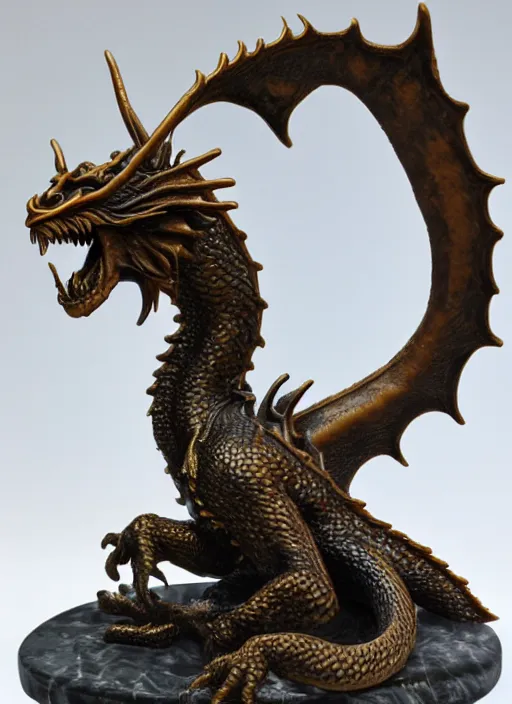 Image similar to 80mm, resin detailed model figure of dragon bronze