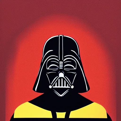 Image similar to darth vader retro minimalist portrait by jean giraud, moebius starwatcher comic, 8 k